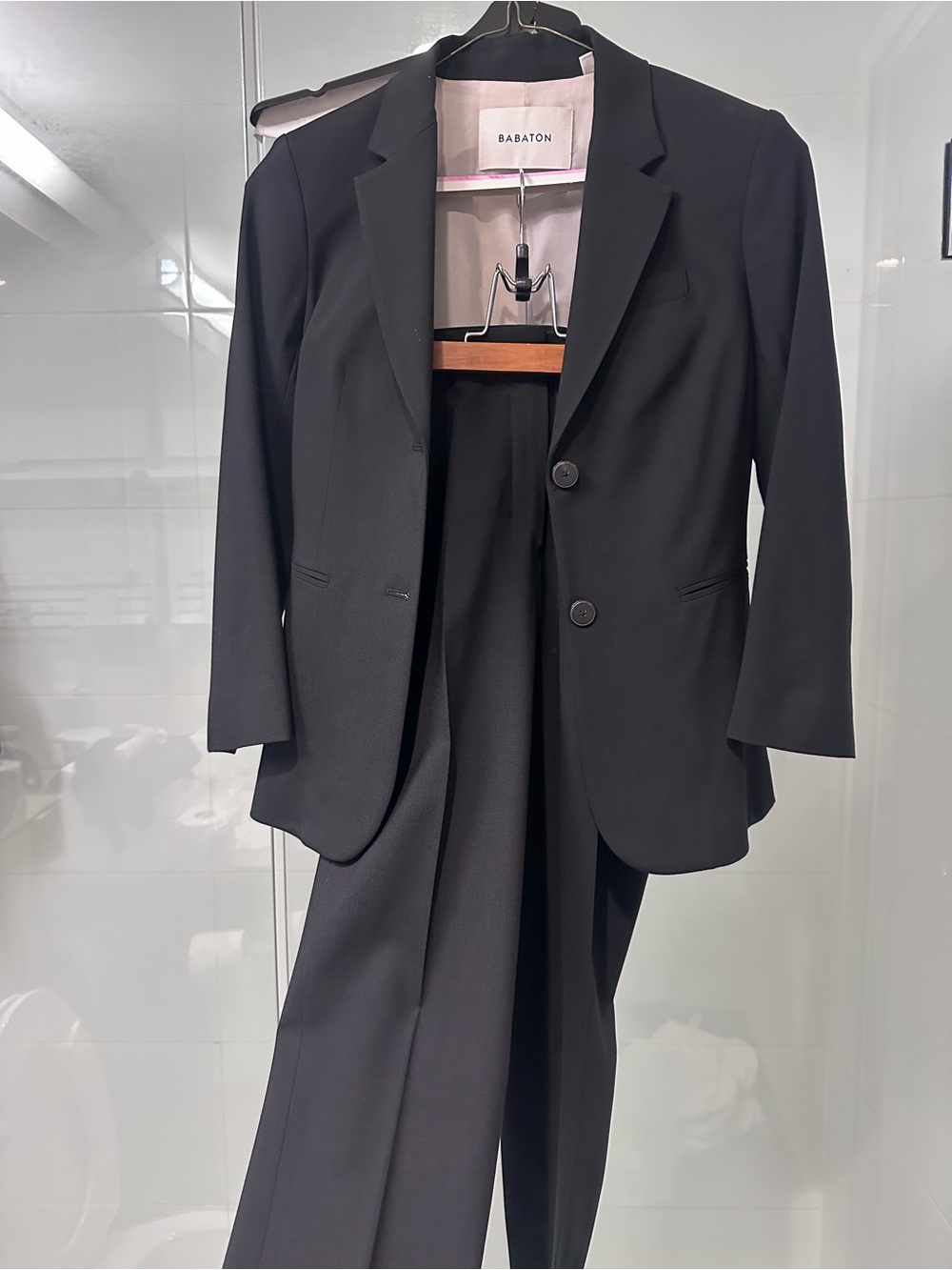 Aritzia Black Women's Blazer and Trousers Set